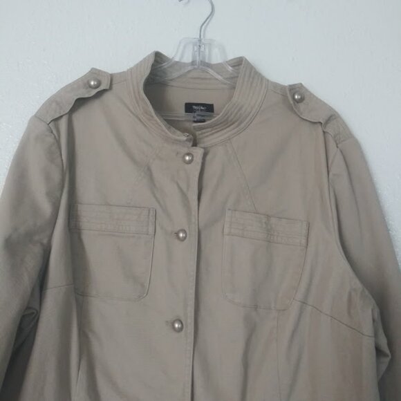 Mossimo Stretch women's size XXL tan utility jacket - Picture 2 of 15